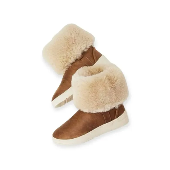 🆕 Zara NWT Ankle Boots with Faux Fur Cuffs Size 3.5 US