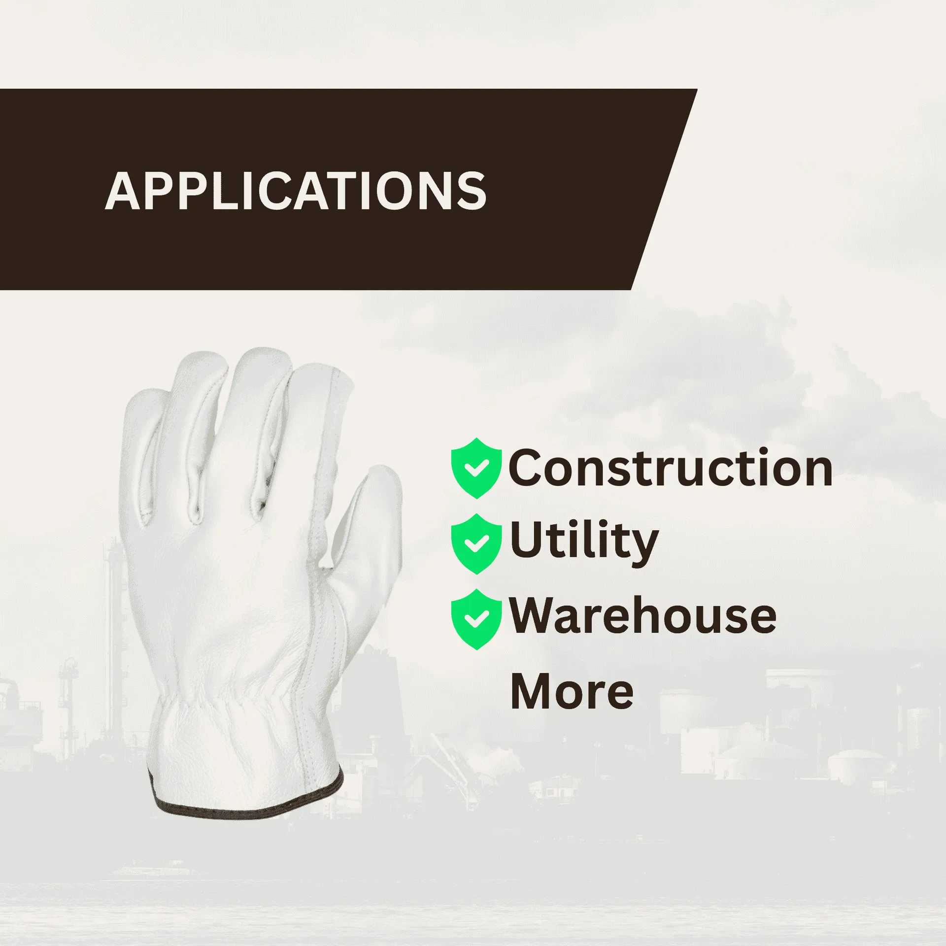 12 Pairs - Cowhide Leather Driver Gloves