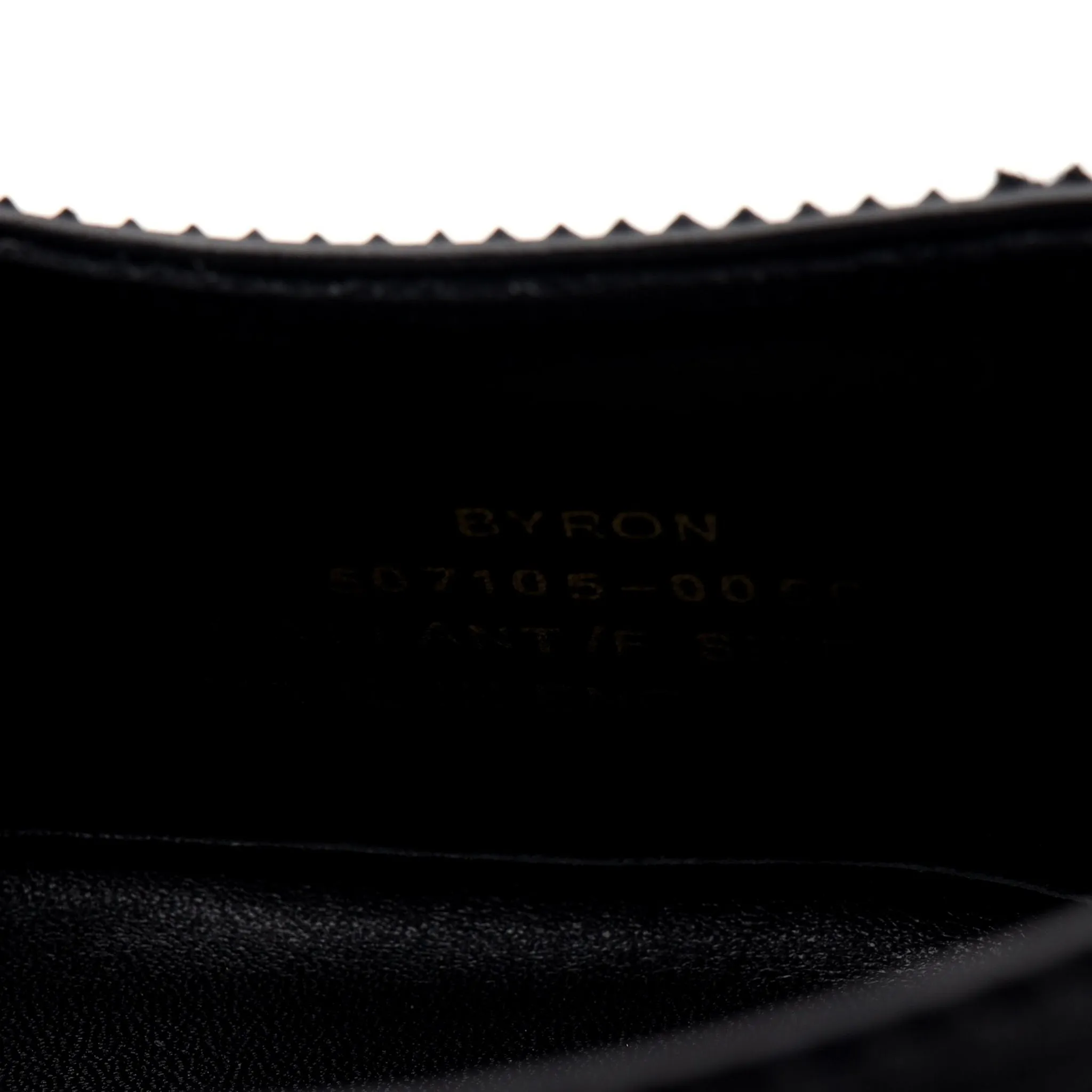 1880 'Byron' Black Leather Derby Brogues UK 8 F