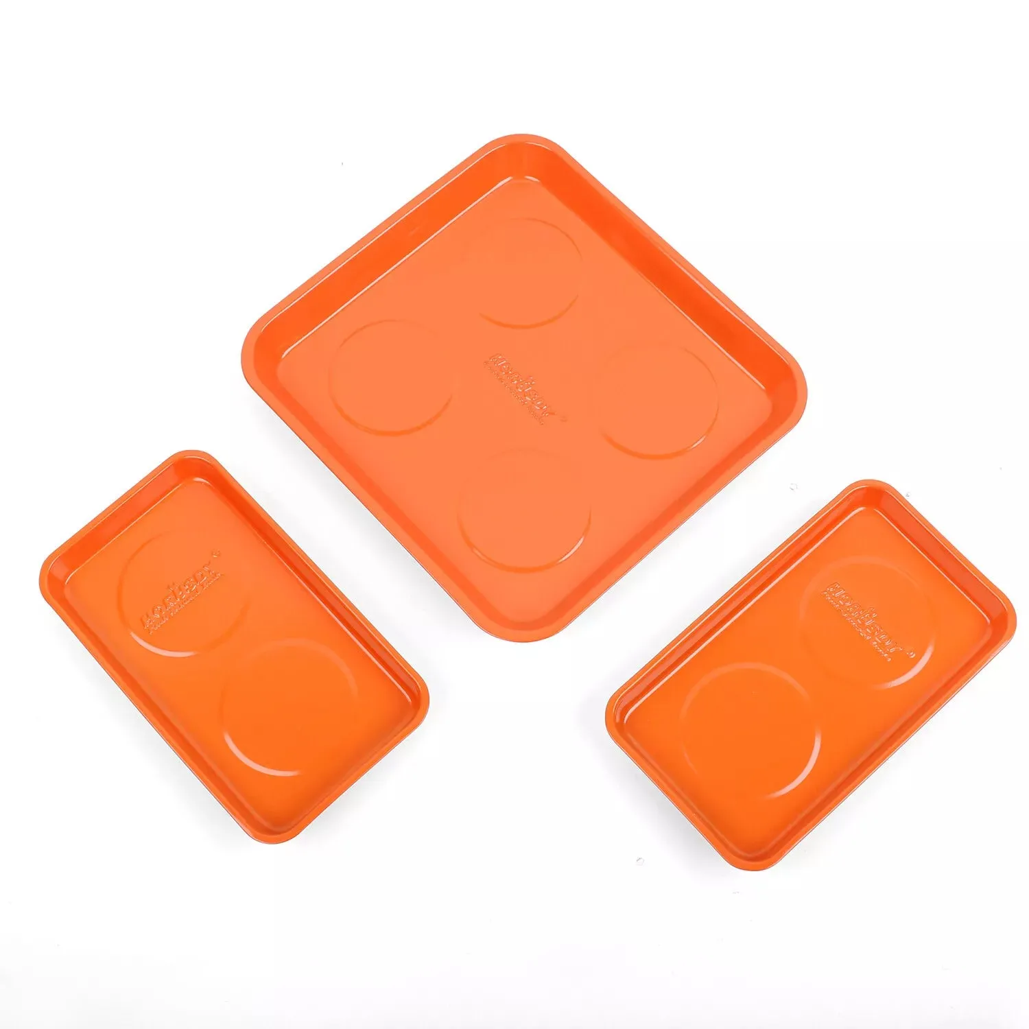 3 Piece Magnetic Tool Parts Tray Organiser Set