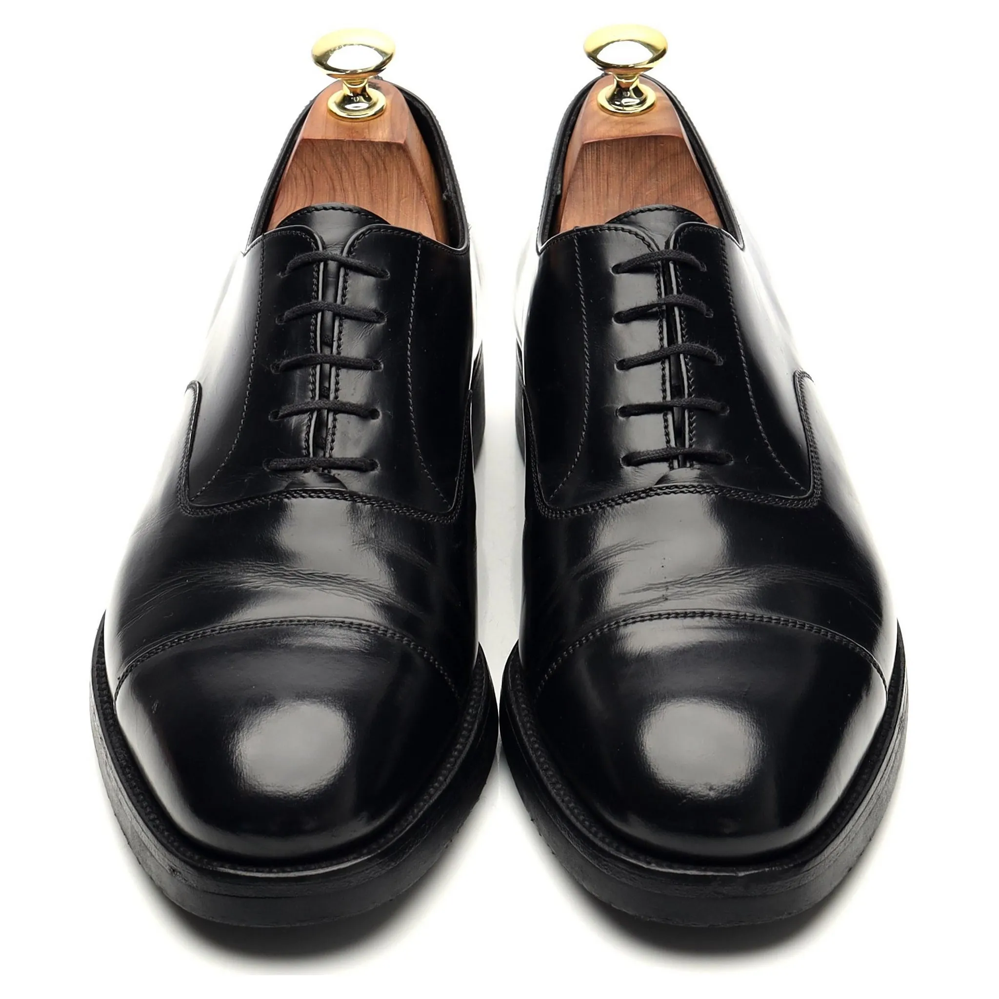 300 Black Leather Oxford 7 E UK 7.5