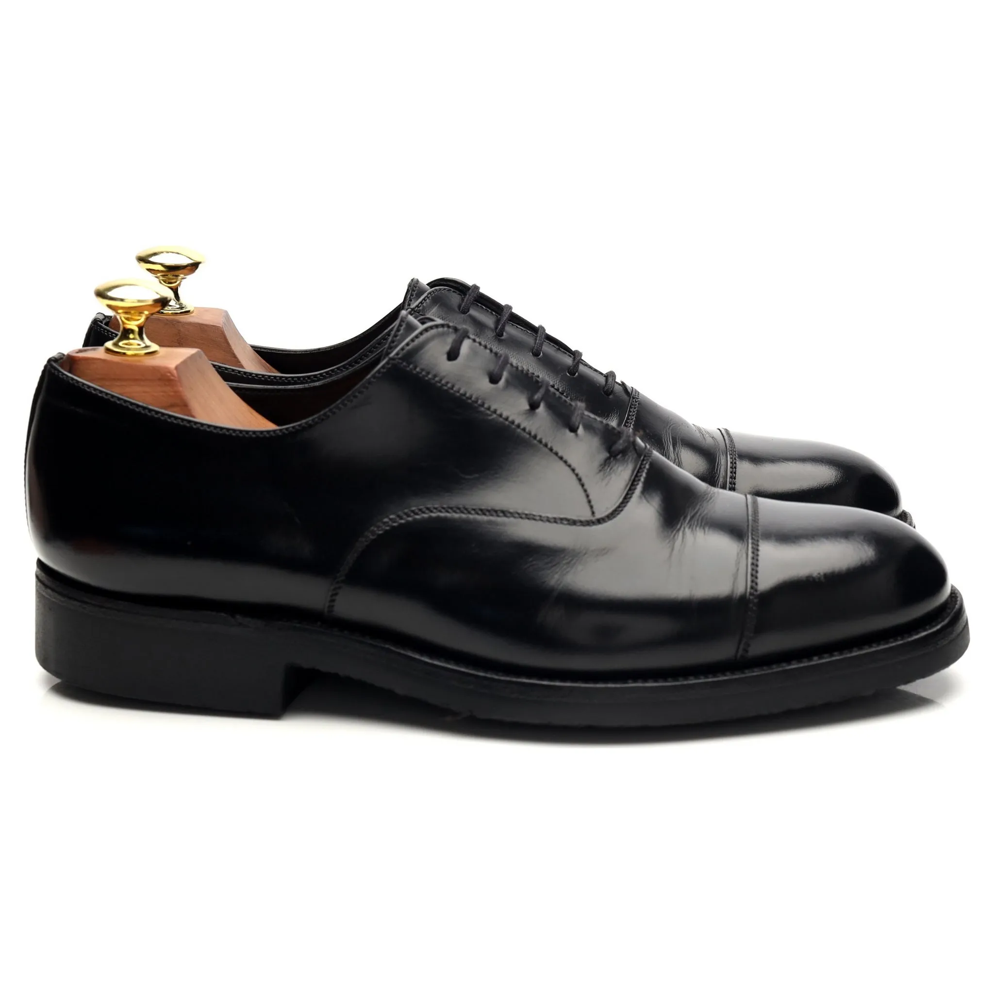 300 Black Leather Oxford 7 E UK 7.5