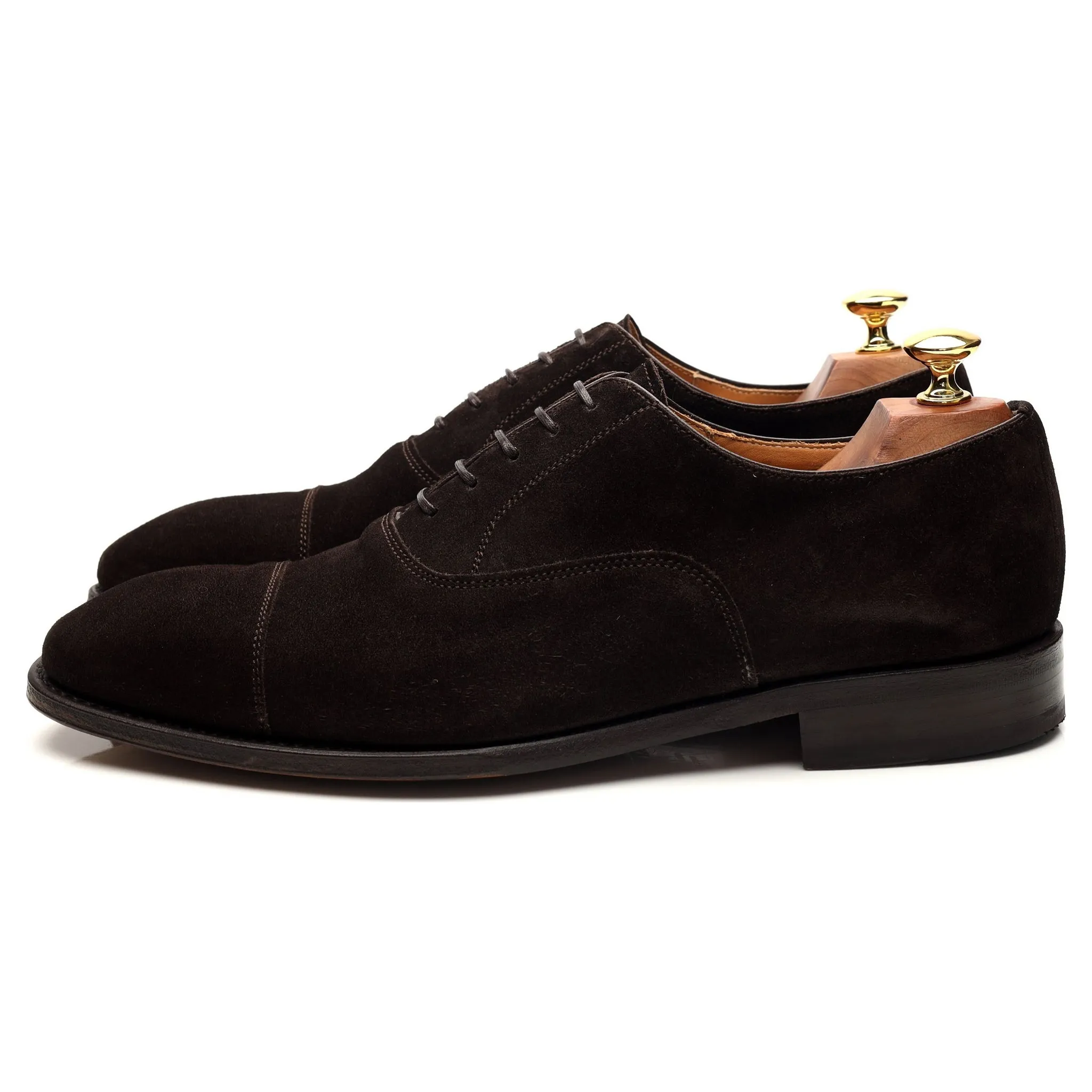 '5217-K3' Dark Brown Suede Oxford UK 9.5