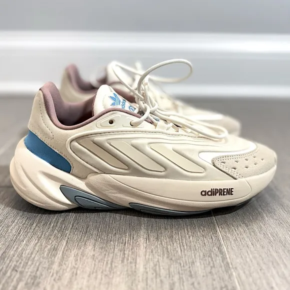 Adidas Originals Ozelia Sneakers in Off White Aluminium Magic Grey Men’s Size 5