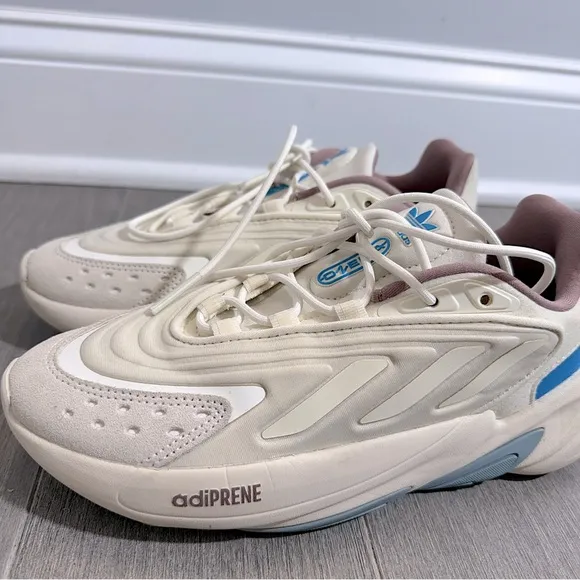 Adidas Originals Ozelia Sneakers in Off White Aluminium Magic Grey Men’s Size 5