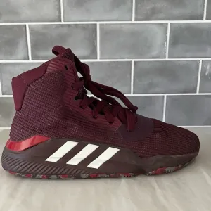 ADIDAS PRO BOUNCE MEN'S RED Burgundy BASKETBALL SHOES Mens Size 9.5 New