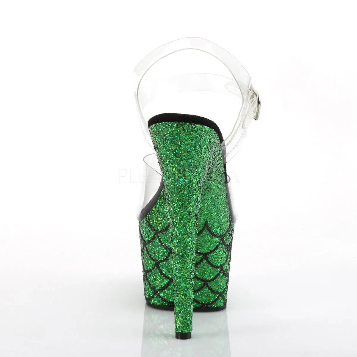 ADORE-708MSLG  Clear/Green Multi Glitter