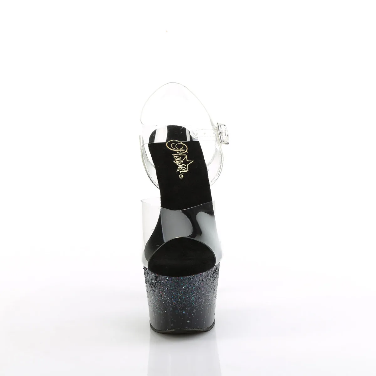 ADORE-708SS  Clear/Black Multi Glitter