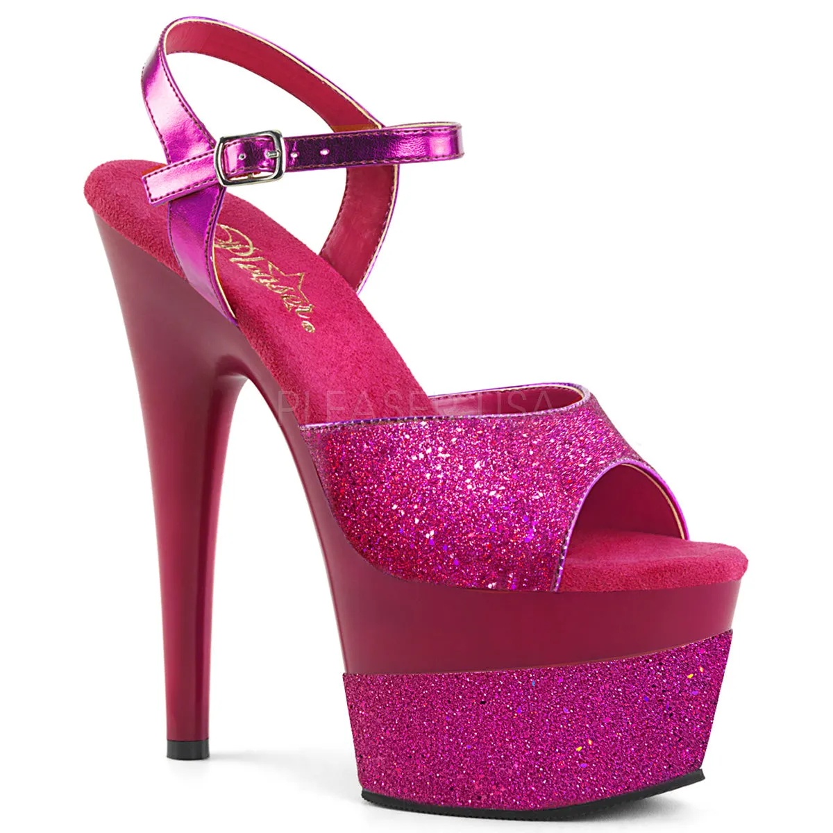 ADORE-709-2G  Fuchsia Multi Glitter/Fuchsia Multi Glitter