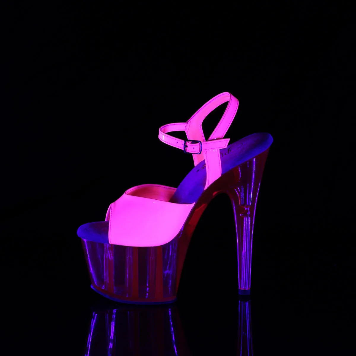 ADORE-709UVT  Neon H Pink Patent/H Pink Tinted