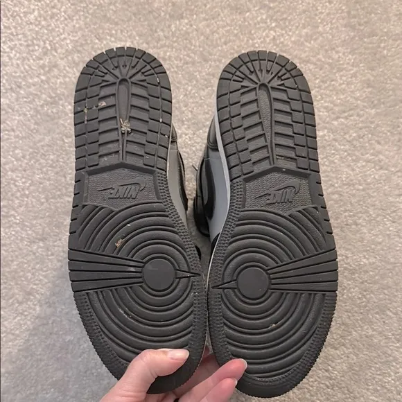 Air Jordan Black and Gray Sneakers