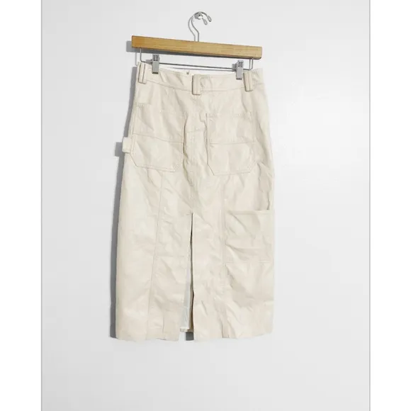 A.L.C. Alden Faux Leather Midi Skirt
