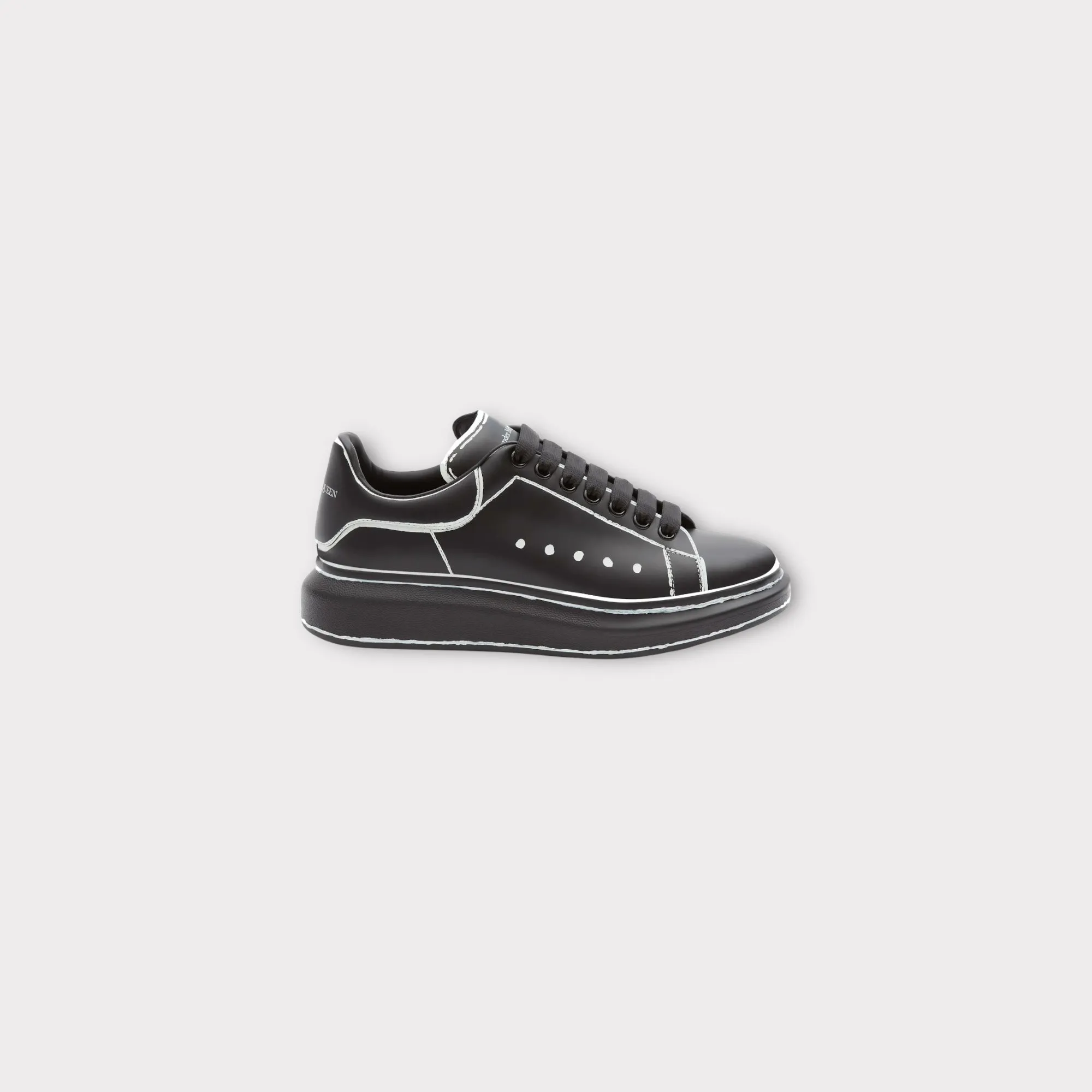 alexander mcqueen black white outline