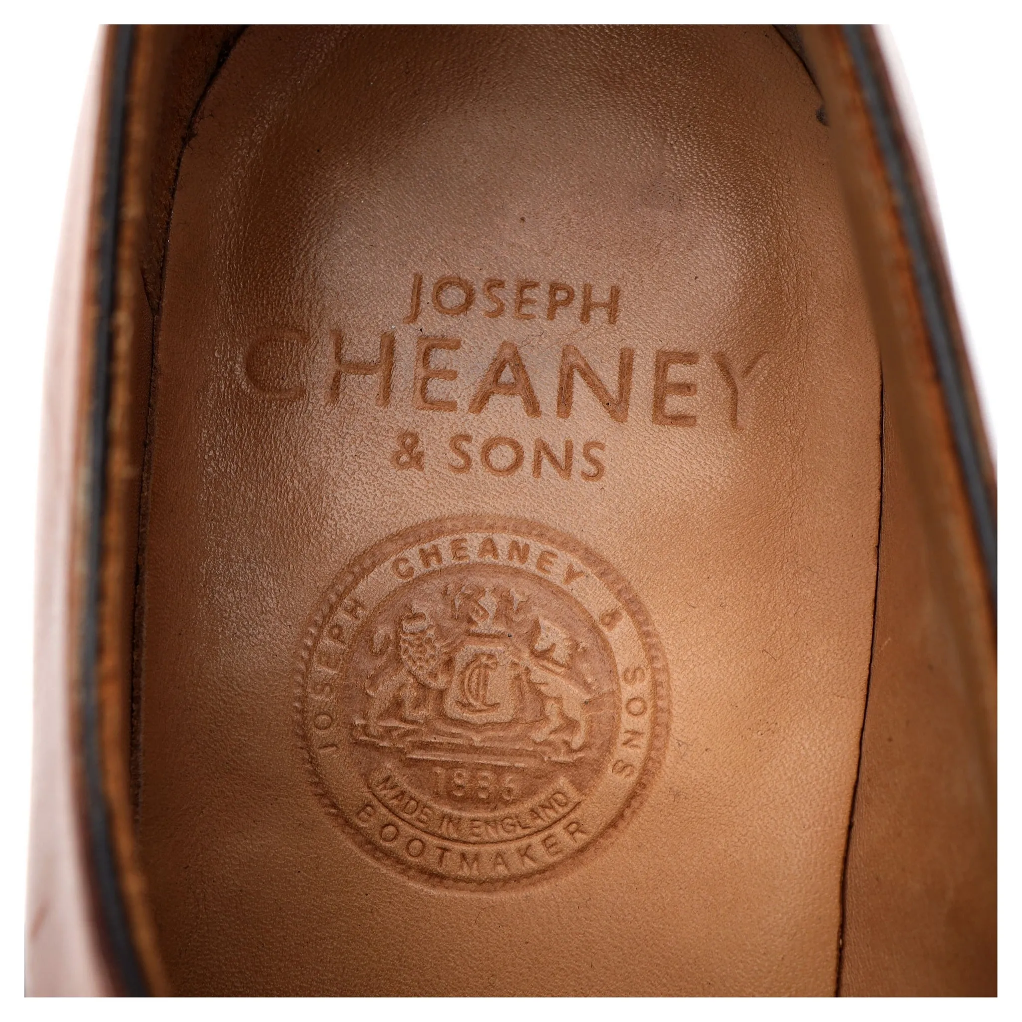 'Alfred' Tan Brown Leather Oxford UK 8 F