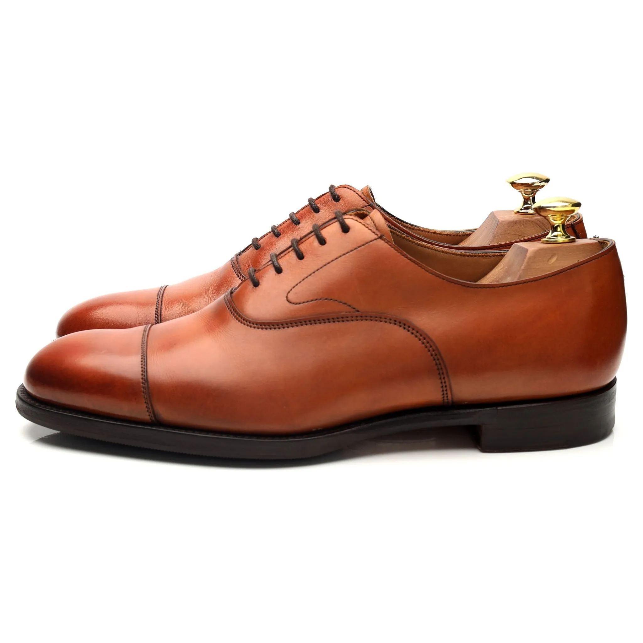 'Alfred' Tan Brown Leather Oxford UK 8 F