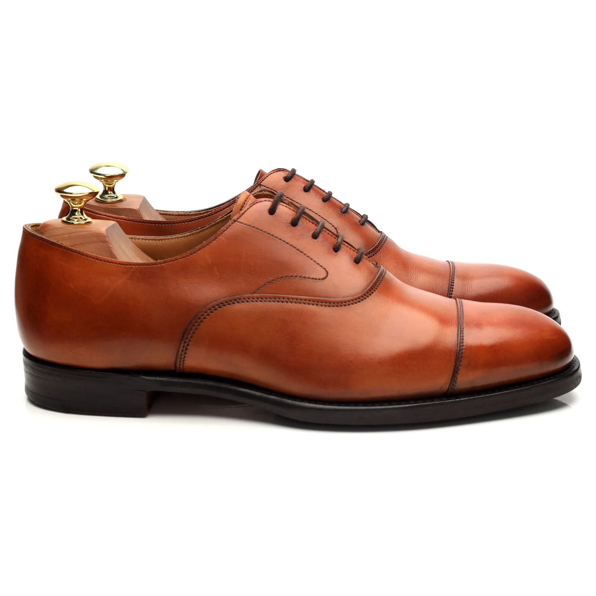 'Alfred' Tan Brown Leather Oxford UK 8 F