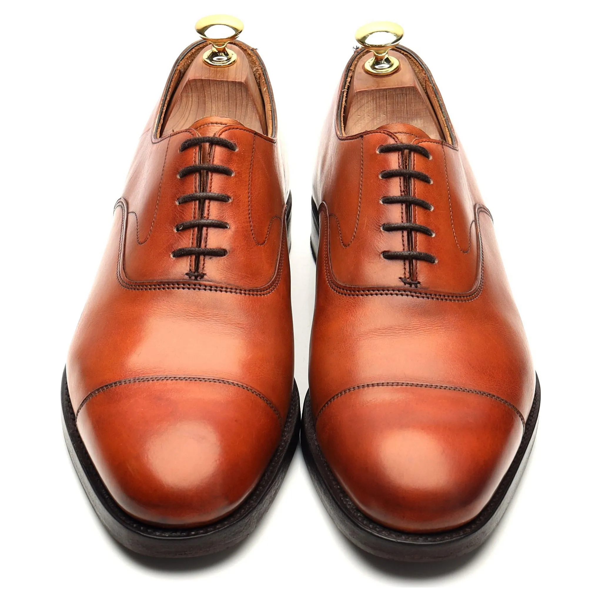 'Alfred' Tan Brown Leather Oxford UK 8 F