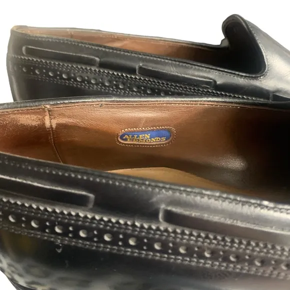 Allen Edmonds Men's Manchester 8507 Black Leather Wingtip Tassel Loafer Size 11B