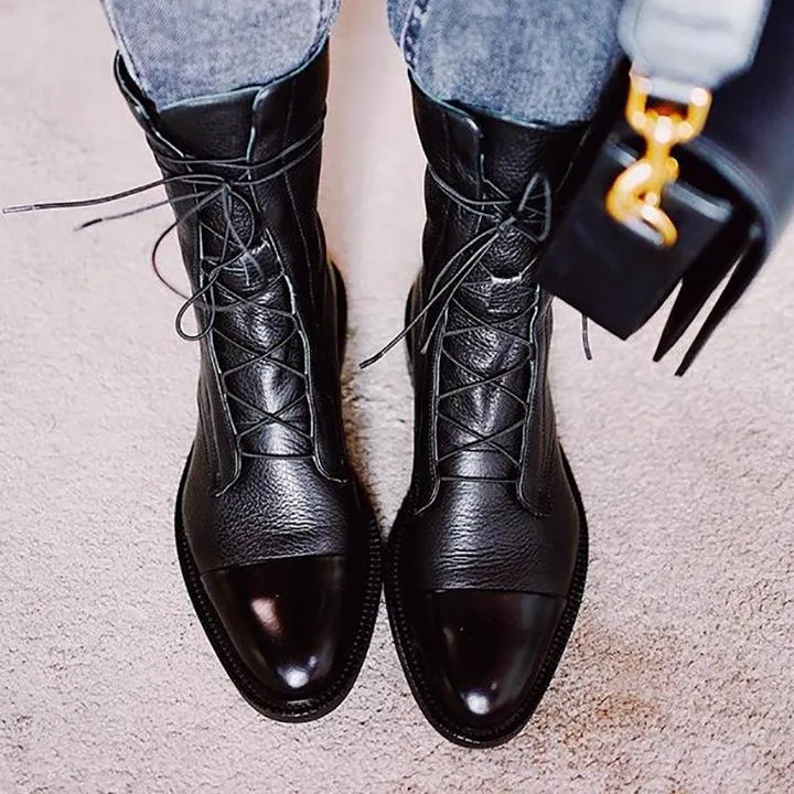 ALTHEA™ - Lace-Up Ankle Boots
