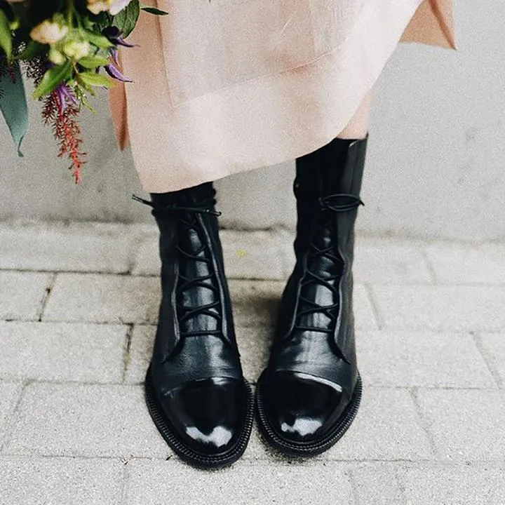 ALTHEA™ - Lace-Up Ankle Boots
