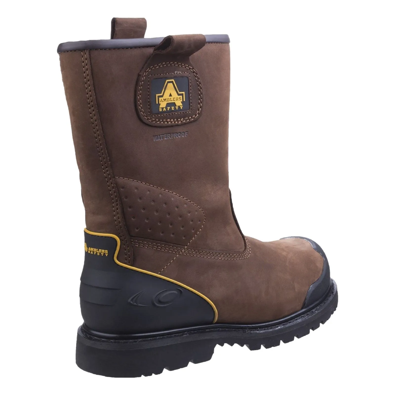 Amblers Men Boots - FS223 Goodyear Welted Industrial Safety Boot in Brown, 6-13