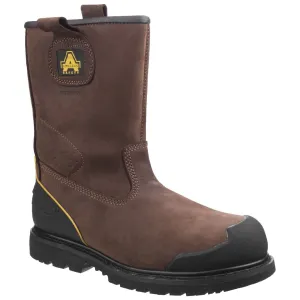 Amblers Men Boots - FS223 Goodyear Welted Industrial Safety Boot in Brown, 6-13