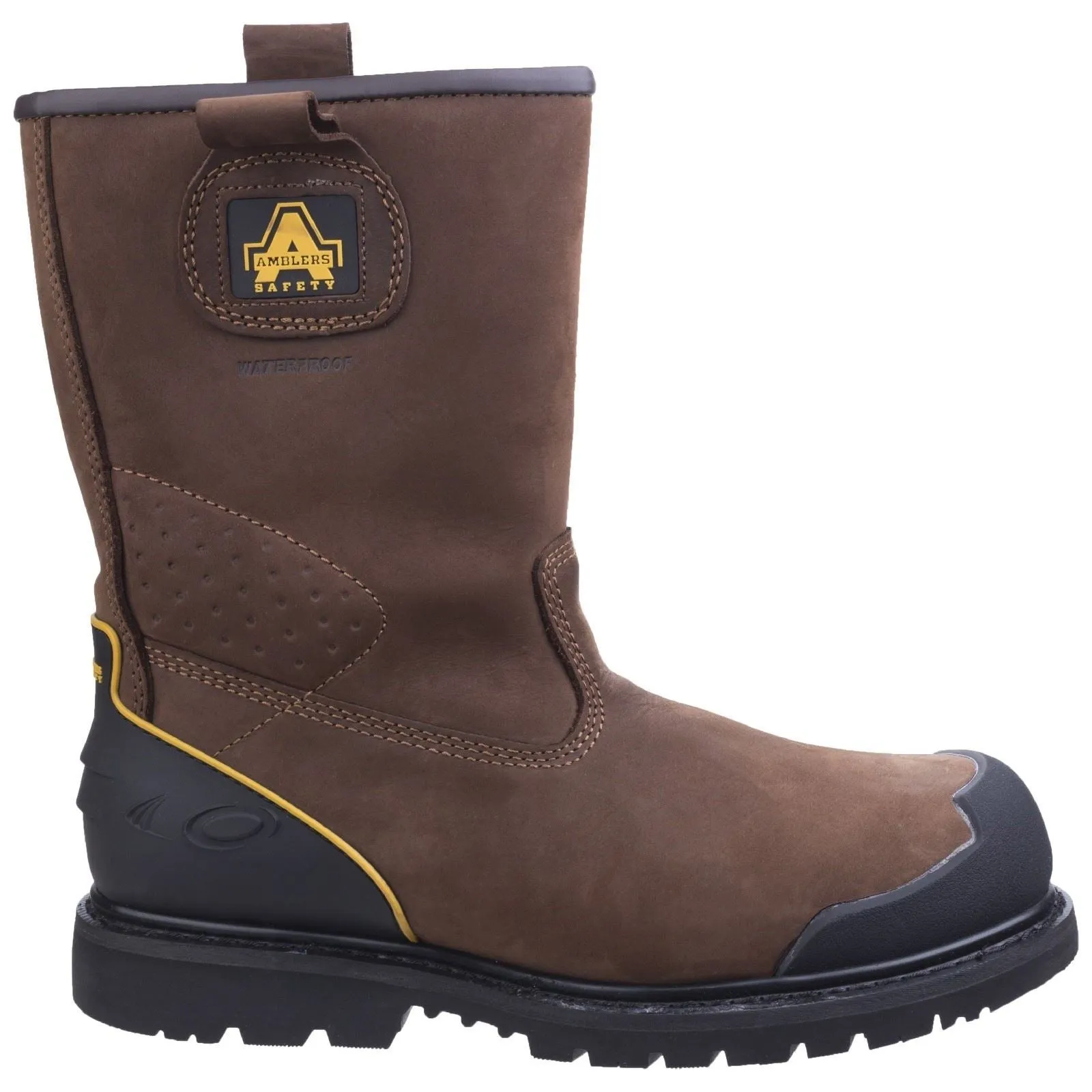 Amblers Men Boots - FS223 Goodyear Welted Industrial Safety Boot in Brown, 6-13