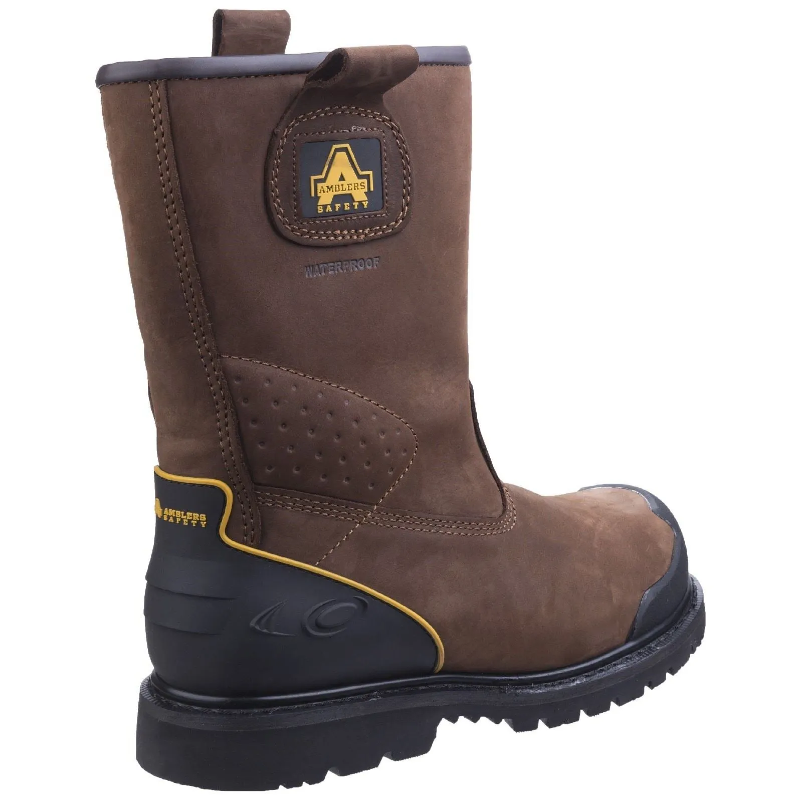 Amblers Men Boots - FS223 Goodyear Welted Industrial Safety Boot in Brown, 6-13