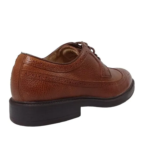 American Eagle Men's Lace-Up Leather Oxford Wingtip Shoes Size 10