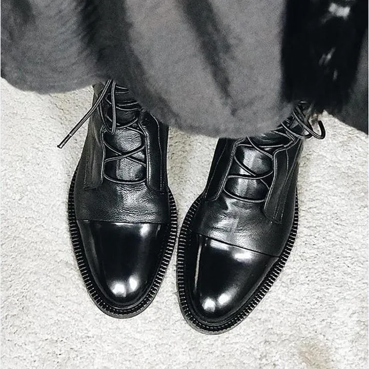 Angelina | Premium High Cut Leather Boots for Women