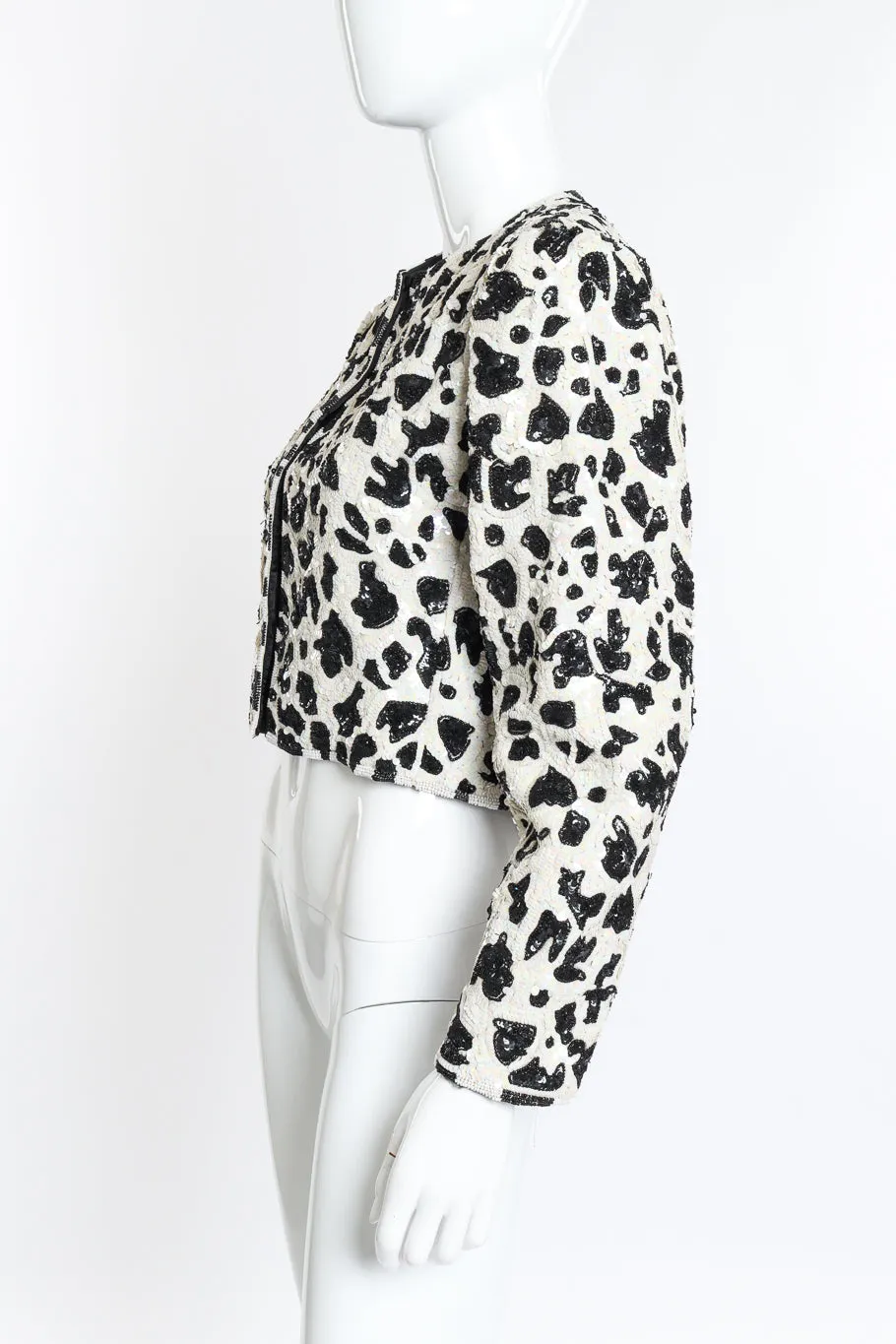Animal Print Sequin Jacket