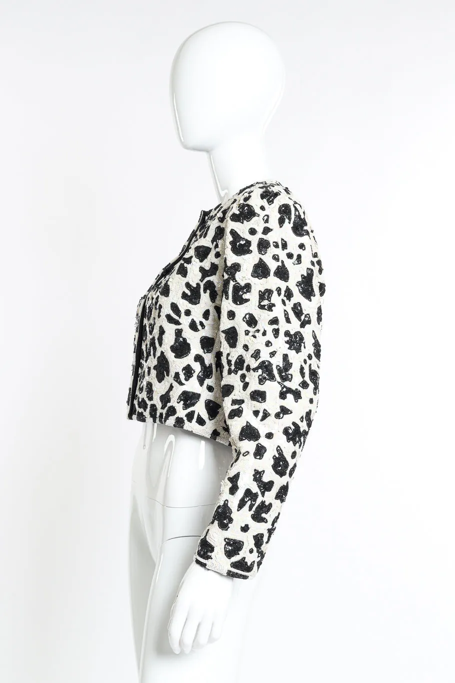 Animal Print Sequin Jacket