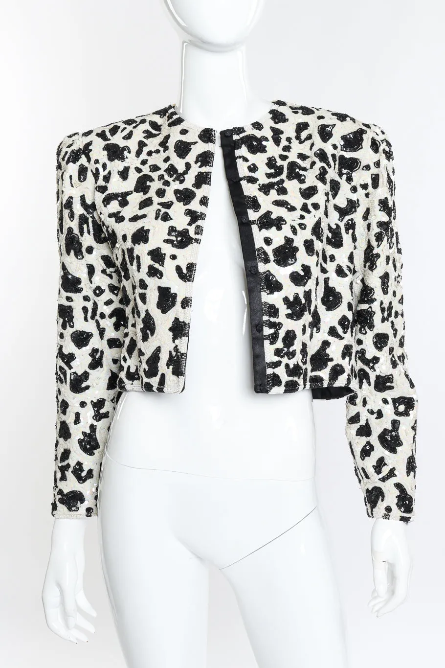 Animal Print Sequin Jacket