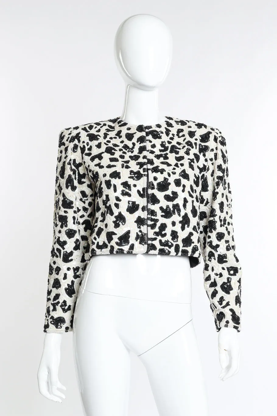 Animal Print Sequin Jacket
