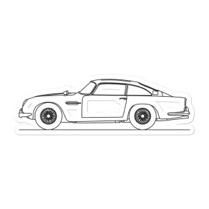 Aston Martin DB5 Silhouette Sticker