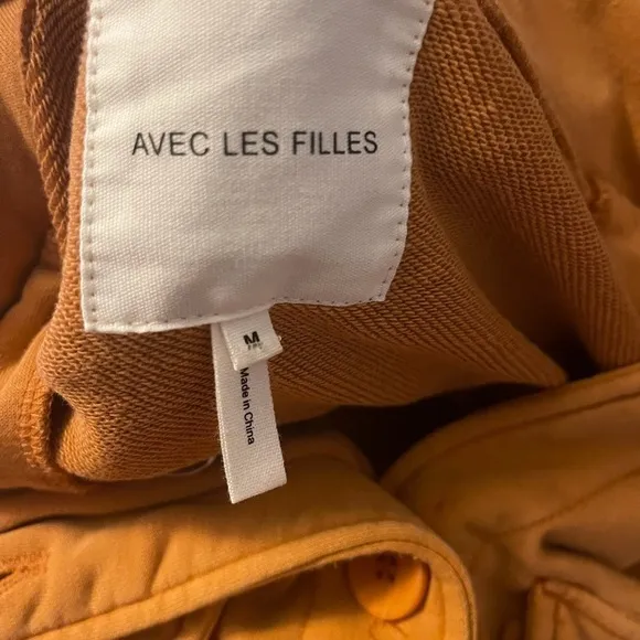 AVEC LES FILLES Tan Shacket Shirt Jacket