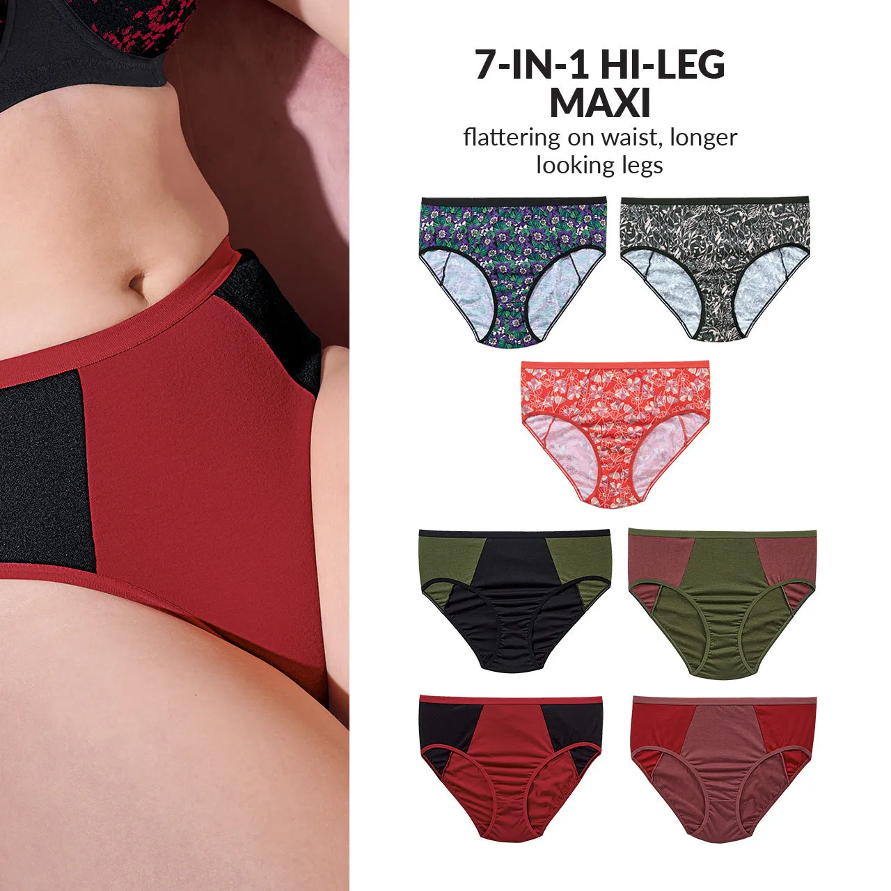 Avon Fashion Classic Monroe 7-in-1 Hi-leg Maxi Panty Pack