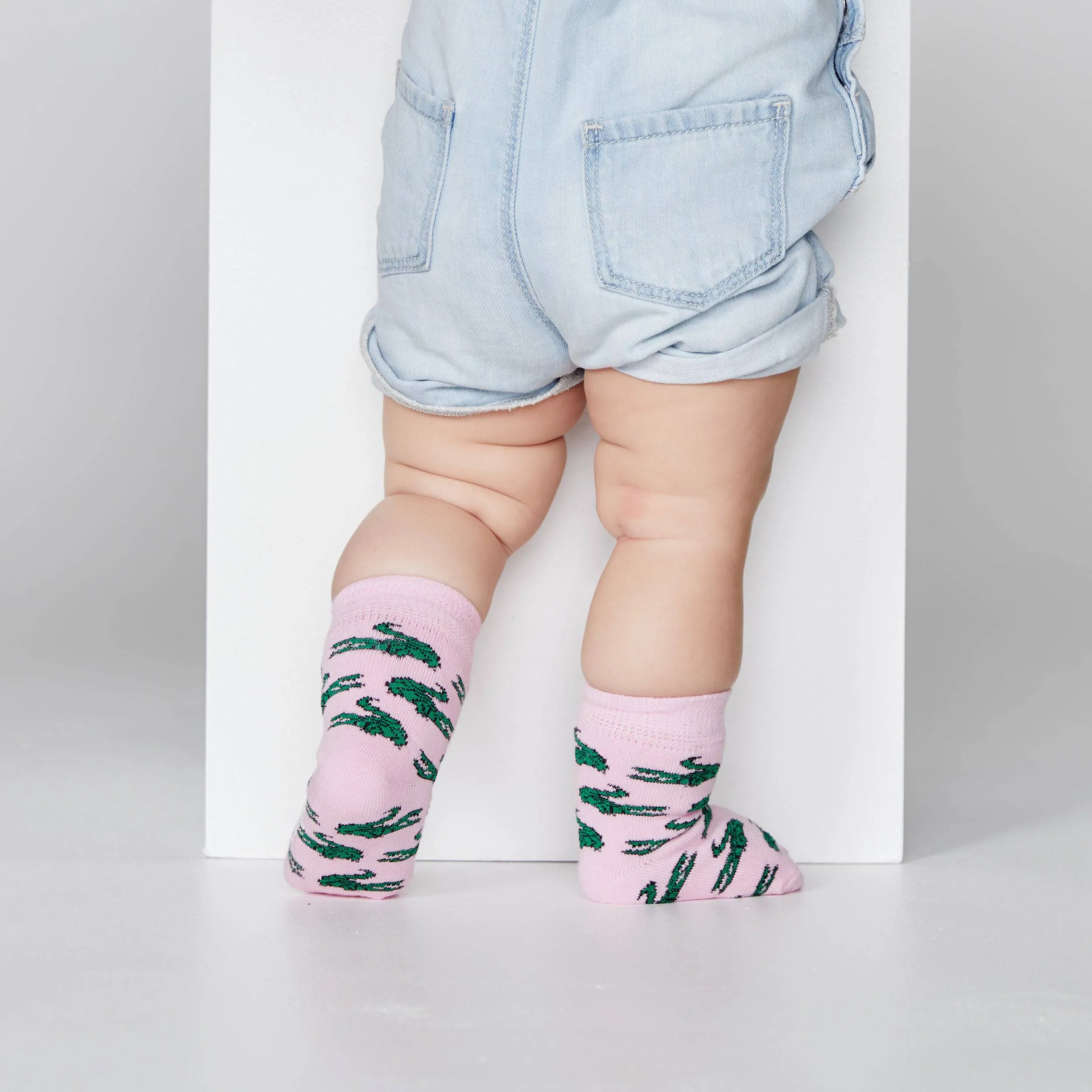 Baby Gator Pink Socks