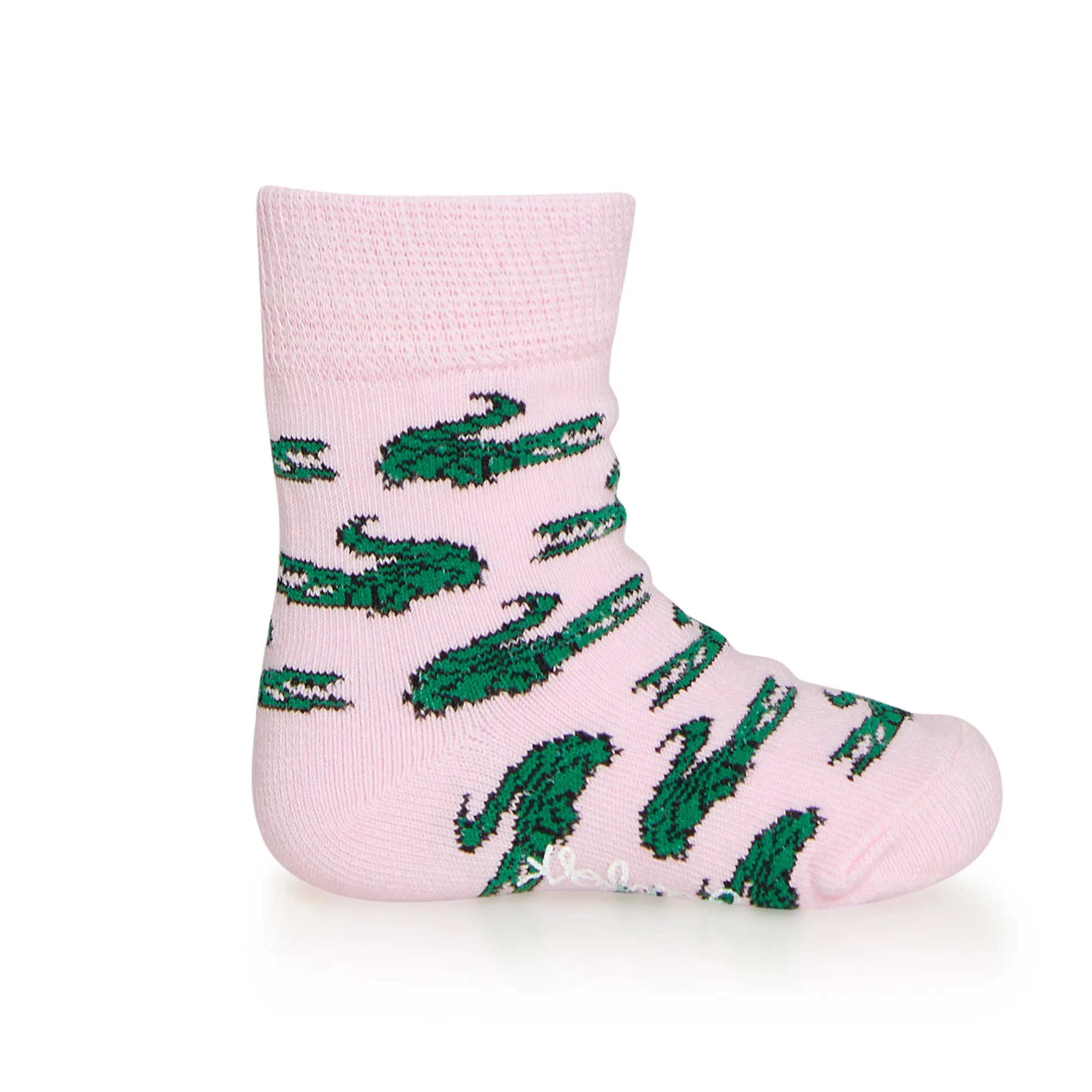 Baby Gator Pink Socks