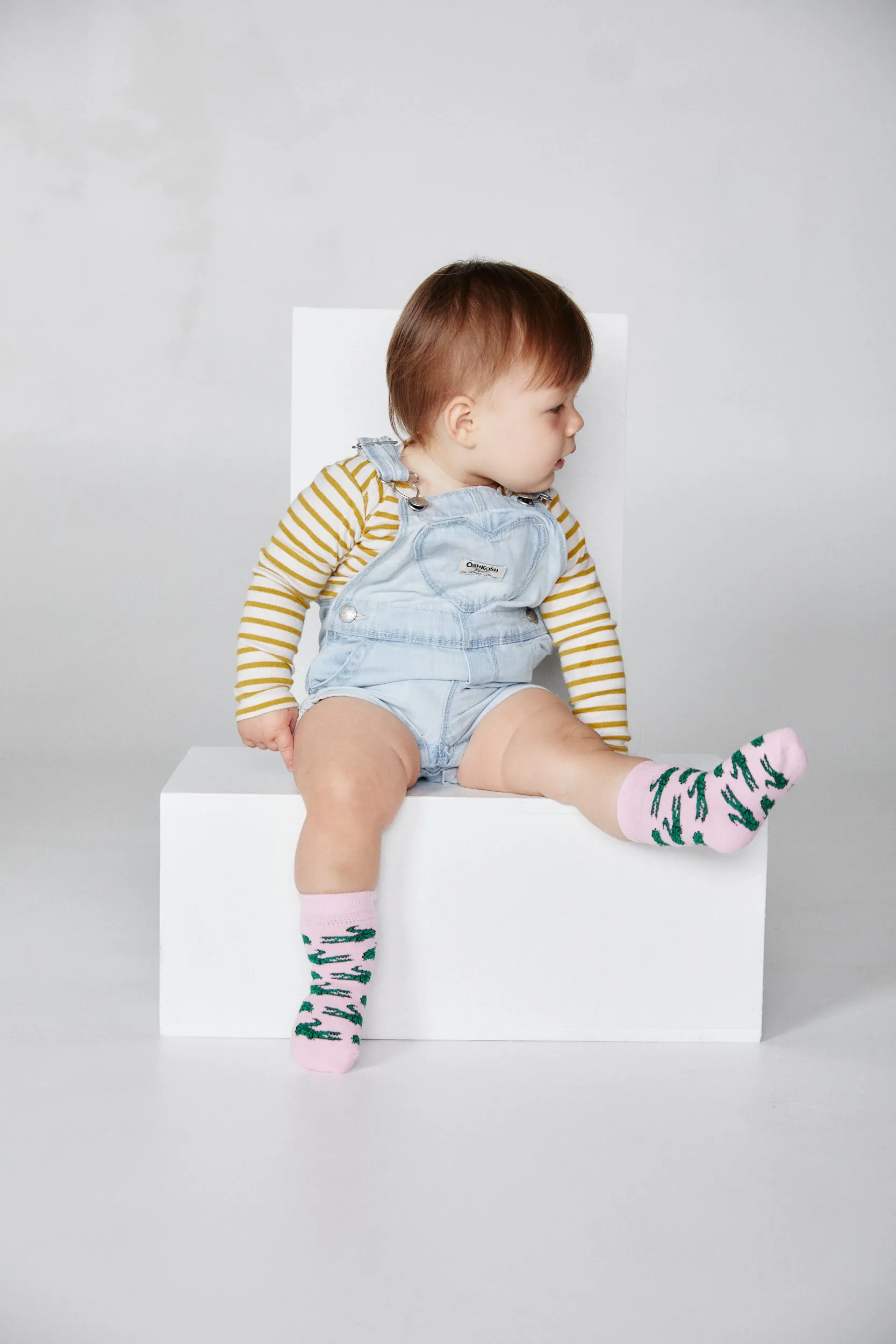 Baby Gator Pink Socks