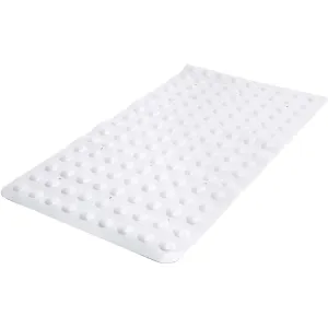 Bath Bliss Sanitized Non-Slip Bathmat in White