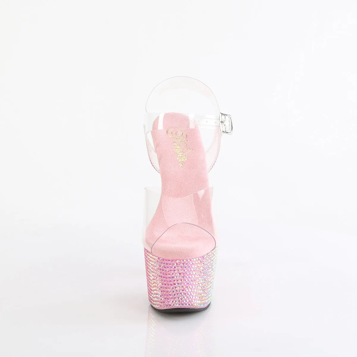 BEJEWELED-708RRS  Clear/Baby Pink RS