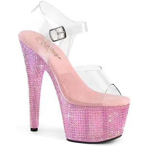 BEJEWELED-708RRS  Clear/Baby Pink RS