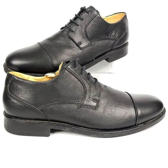 Belvedere Duke Black Cap Toe Oxford Shoes Men's Size 11