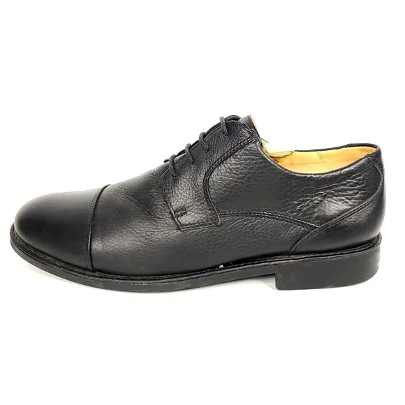 Belvedere Duke Black Cap Toe Oxford Shoes Men's Size 11
