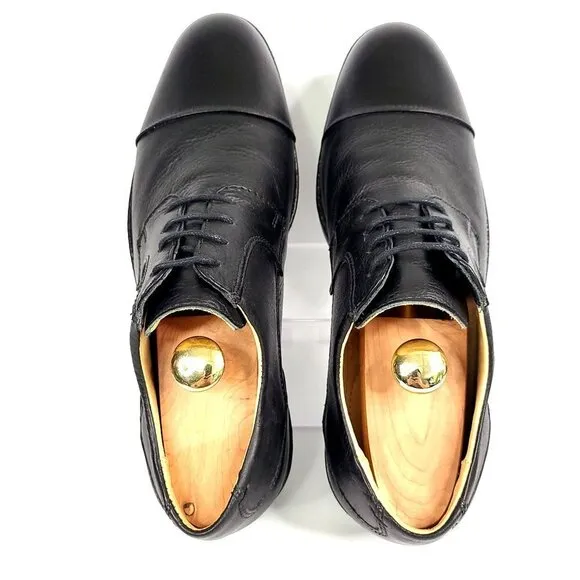 Belvedere Duke Black Cap Toe Oxford Shoes Men's Size 11