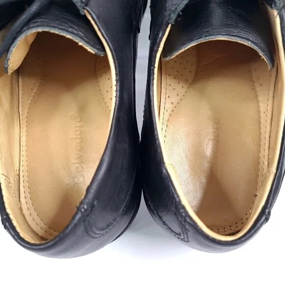 Belvedere Duke Black Cap Toe Oxford Shoes Men's Size 11