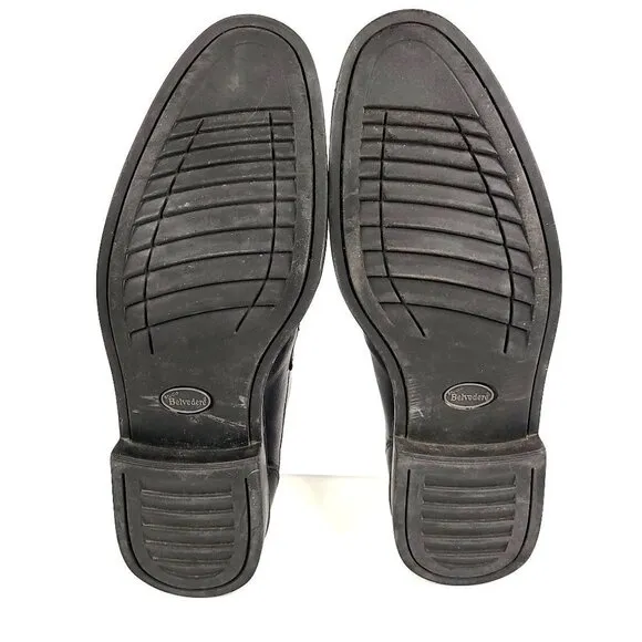 Belvedere Duke Black Cap Toe Oxford Shoes Men's Size 11