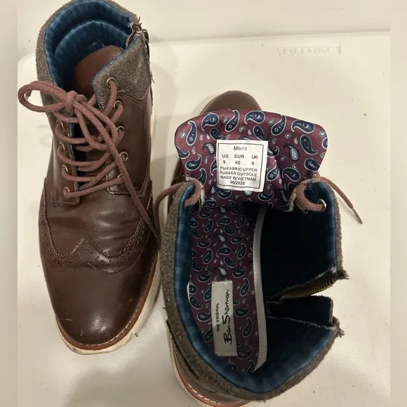 Ben Sherman® Nu Casual Wing Tip Boots