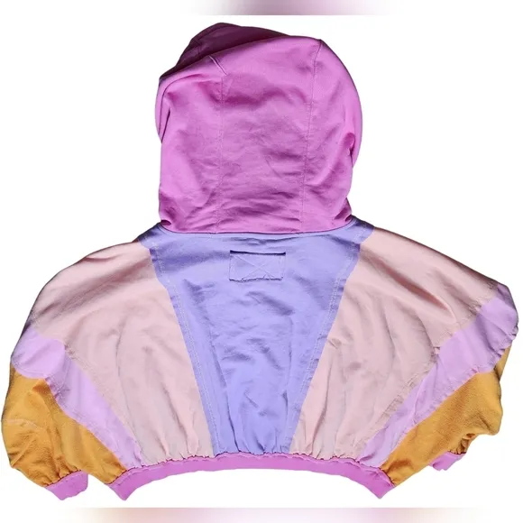 BiBi Boutique Oversized, Colorblock Full Zip Jacket, Size Large NWT